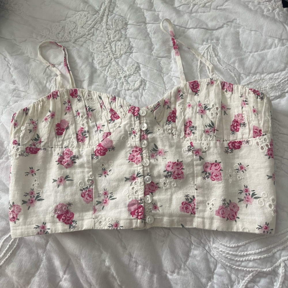 Zara floral tank top